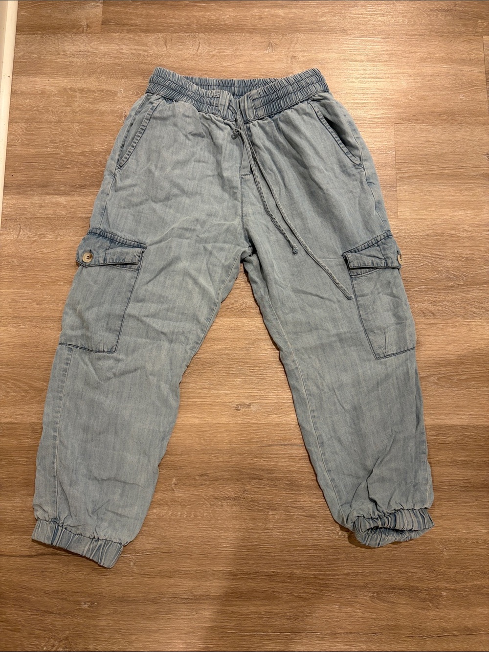 Dress Forum Light Blue Cargo Jogger Pants